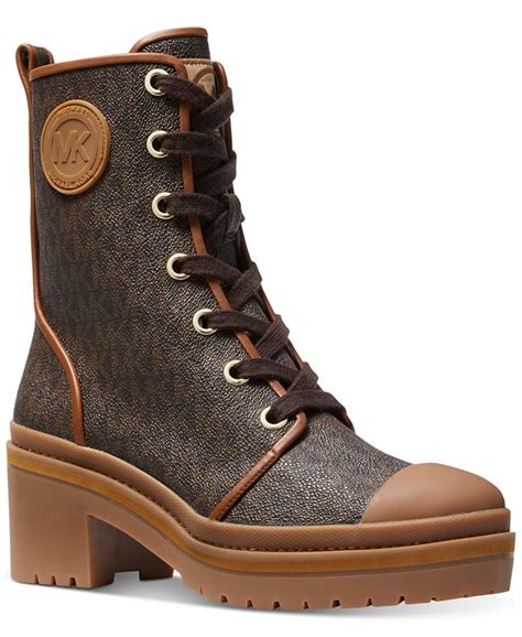 michael michael kors women's corey lace-up lug sole booties|Michael by Michael Kors Corey Lace.